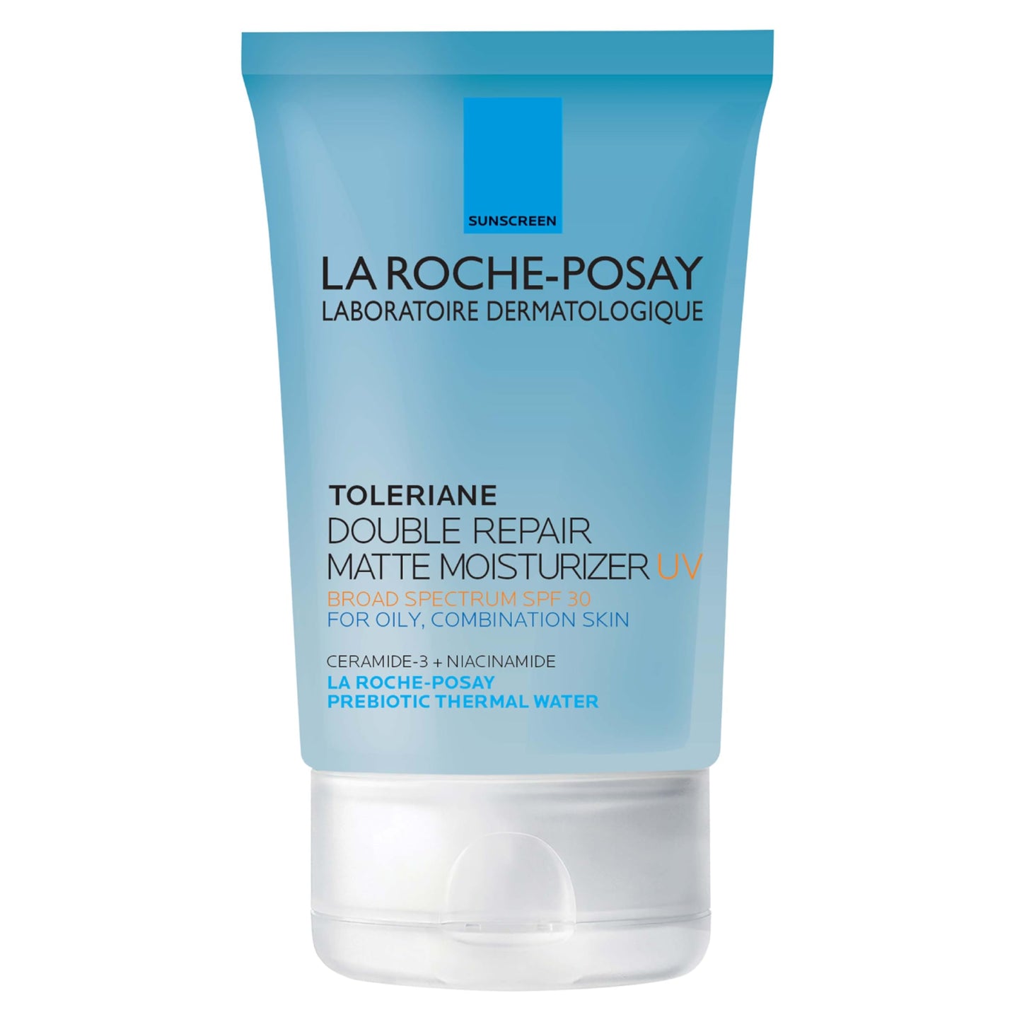 La Roche-Posay Toleriane Double Repair Matte Face Moisturizer, Daily Moisturizer For Oily Skin With Ceramide And Niacinamide For All Skin Tones, Oil Free, Non-Comedogenic, Available with SPF 30
